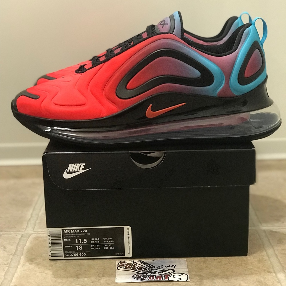 NEW Nike Air Max 720 Red Blue Vapormax 270 Mens - Picture 5 of 8